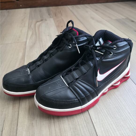 Nike 2004 Shox VC 4 Bred Black Red Vince Carter Sneakers Men Sz 12 310379-011 - Picture 2 of 16